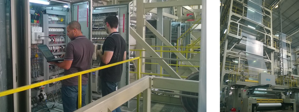 Equipe técnica da Dirk Drives em campo